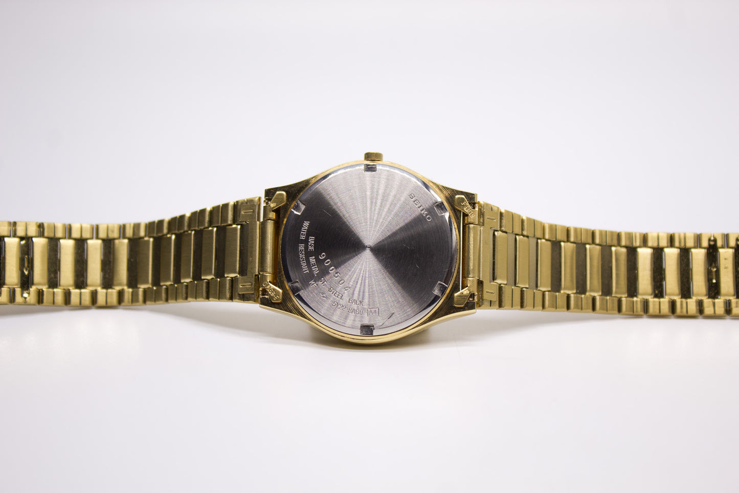 [New Old Stock] 1989 Seiko SQ Golden Roman Dial Men's Wrist-Watch Full-Set