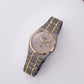 [Near Mint] 1987 Seiko SQ Two Tone Gray Dial Sand Blasted Case Men's Wrist-Watch