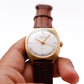 1970s Swiss Orvin Mechanical Straight Grain Silver Dial Men's Wrist-Watch