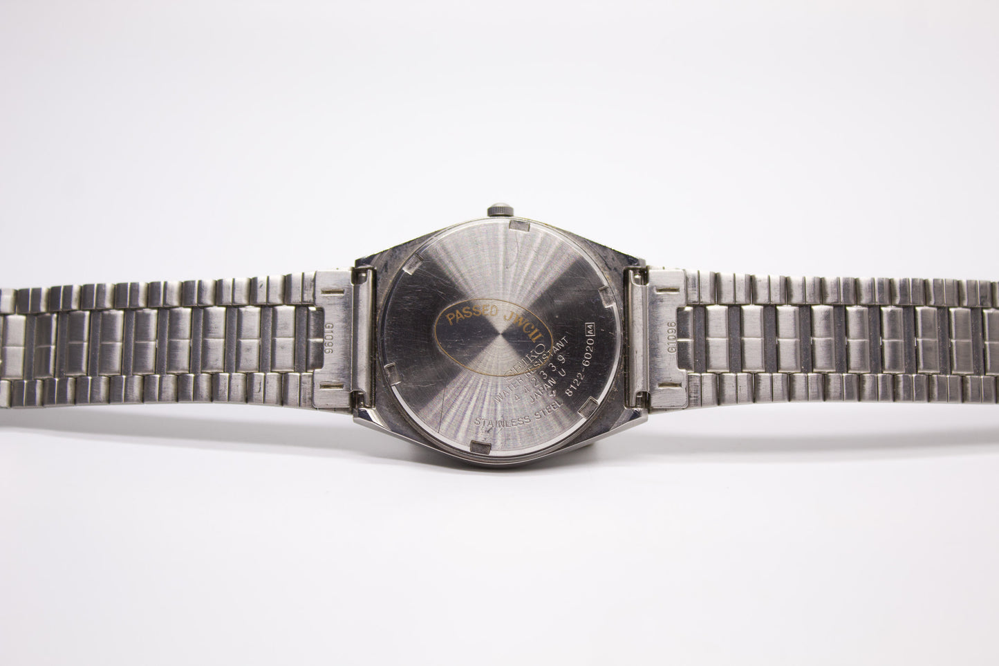[Near Mint] 1984 Seiko SQ Straight Grain Black Dial Men's Wrist-Watch