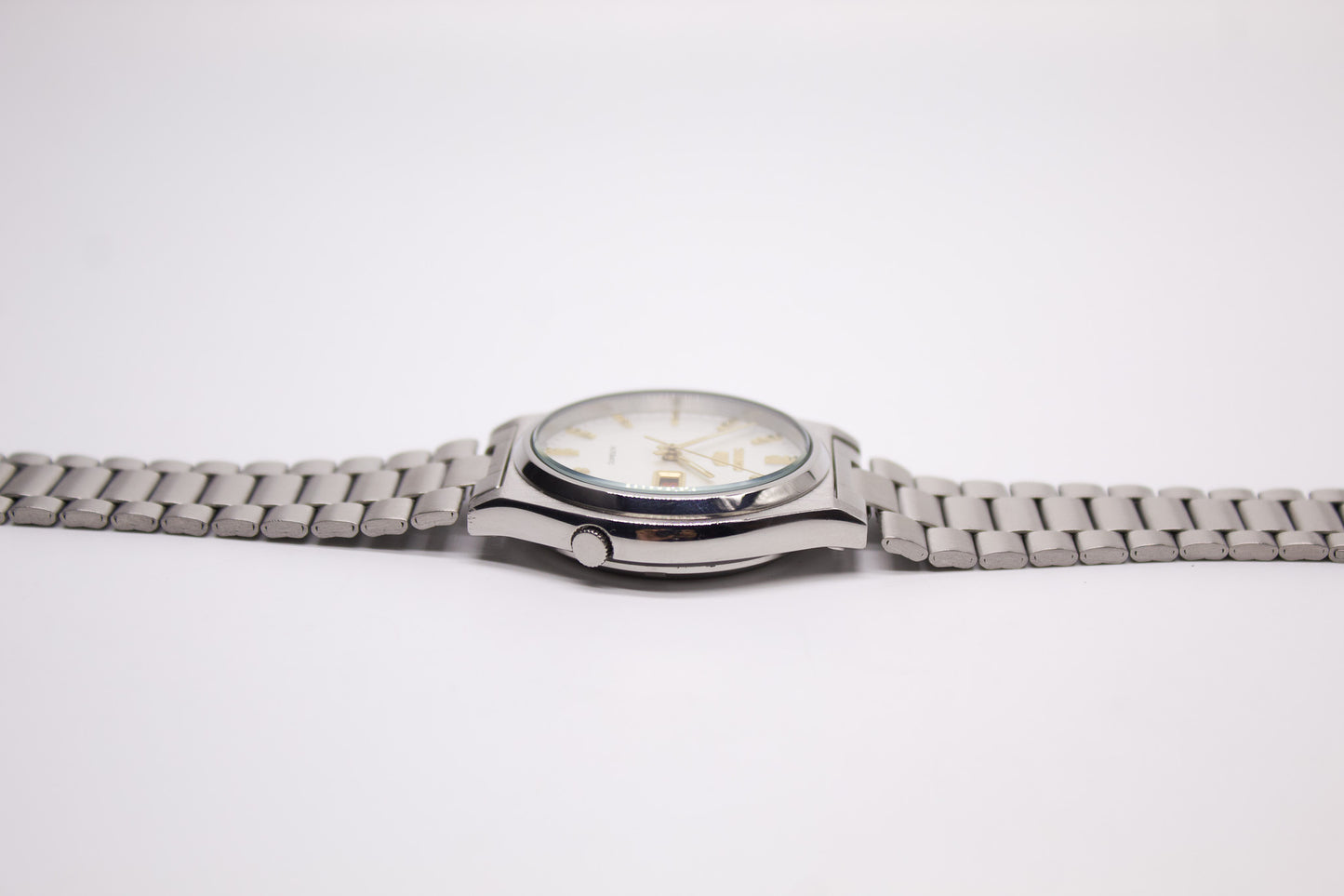 [Serviced] 1991 Seiko Seiko 5 Bright White Dial Men's Automatic Wrist-Watch