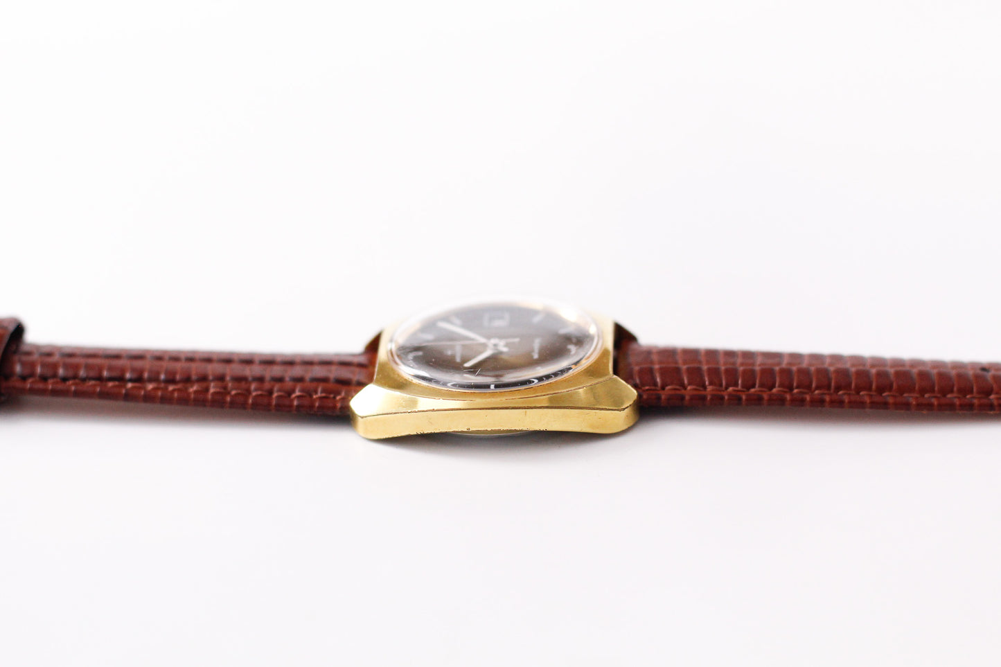 1970s Hamilton Automatic 'Tiger Eye' Sunburst Dial Men's Wrist-Watch W/Box