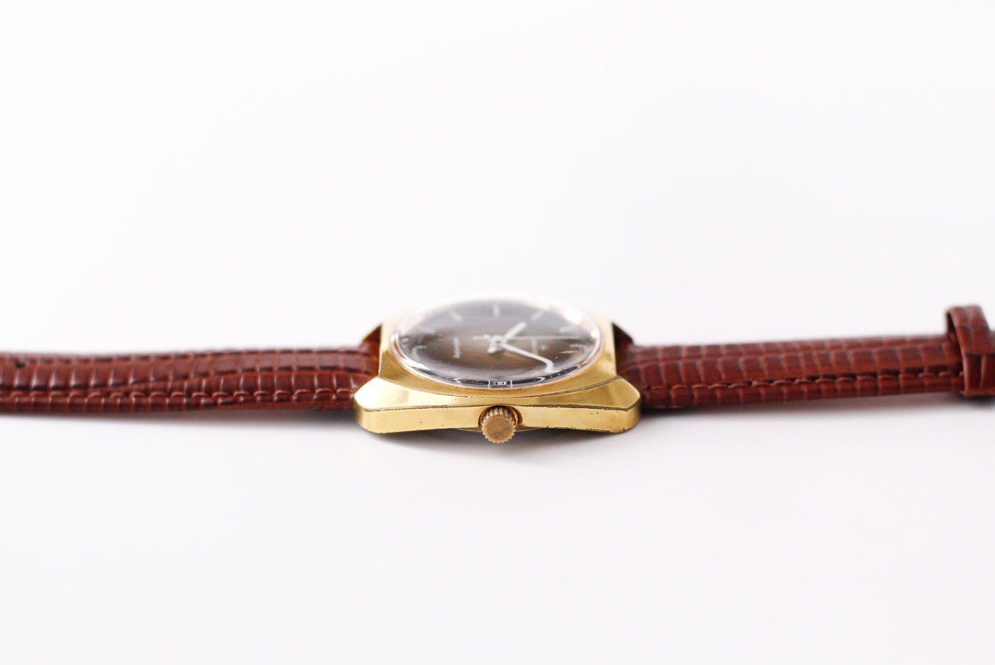 1970s Hamilton Automatic 'Tiger Eye' Sunburst Dial Men's Wrist-Watch W/Box