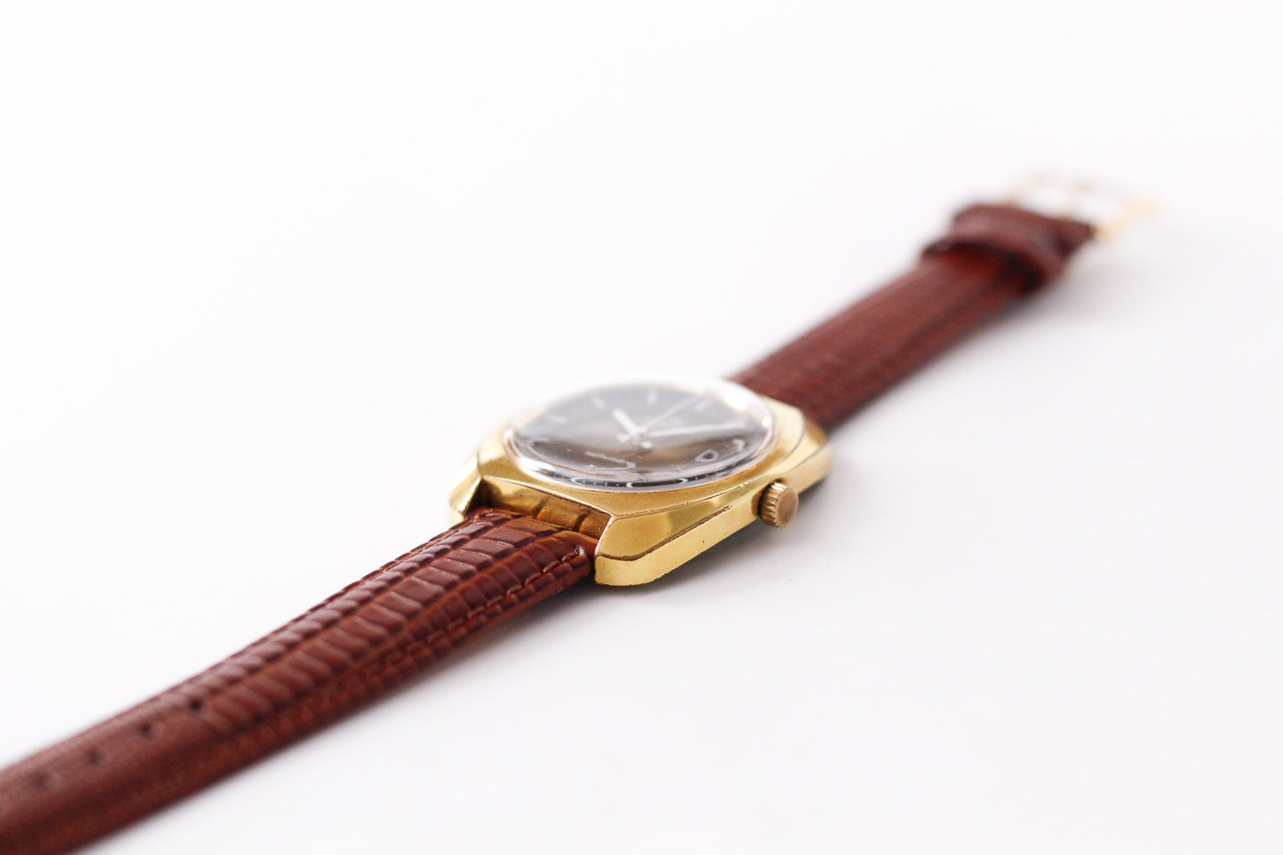 1970s Hamilton Automatic 'Tiger Eye' Sunburst Dial Men's Wrist-Watch W/Box