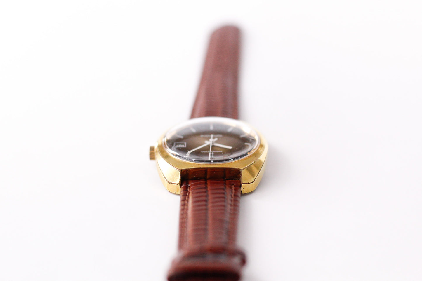 1970s Hamilton Automatic 'Tiger Eye' Sunburst Dial Men's Wrist-Watch W/Box