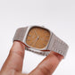 1975 Seiko Quartz Emblem Straight Grain Bronze Dial Men's Wrist-Watch