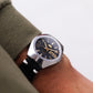 [Serviced] 1970s Orient Crystal Automatic Matte Black Dial Men's Wrist-Watch
