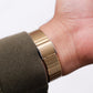 1993 Pulsar Quartz Brilliant Golden Striped Dial Men's Wrist-Watch