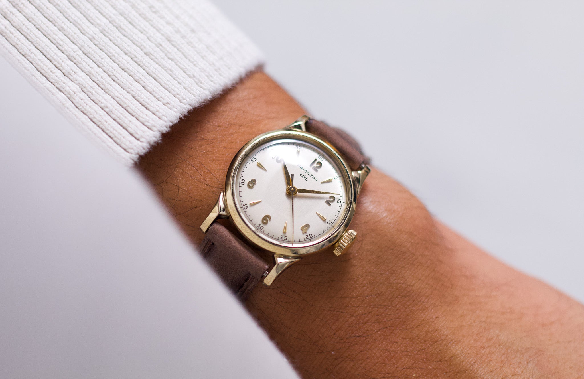 Serviced] 1940s USA Hamilton CLD Nordon Gold Filled Men's