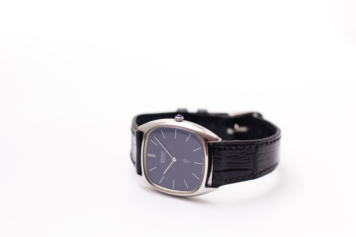 1975 Seiko Quartz Glossy Royal Blue Dial Men's Wrist-Watch
