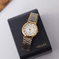 1990s Pulsar Quartz Calendar Hand Two Tone Men's Wrist-Watch W/Box