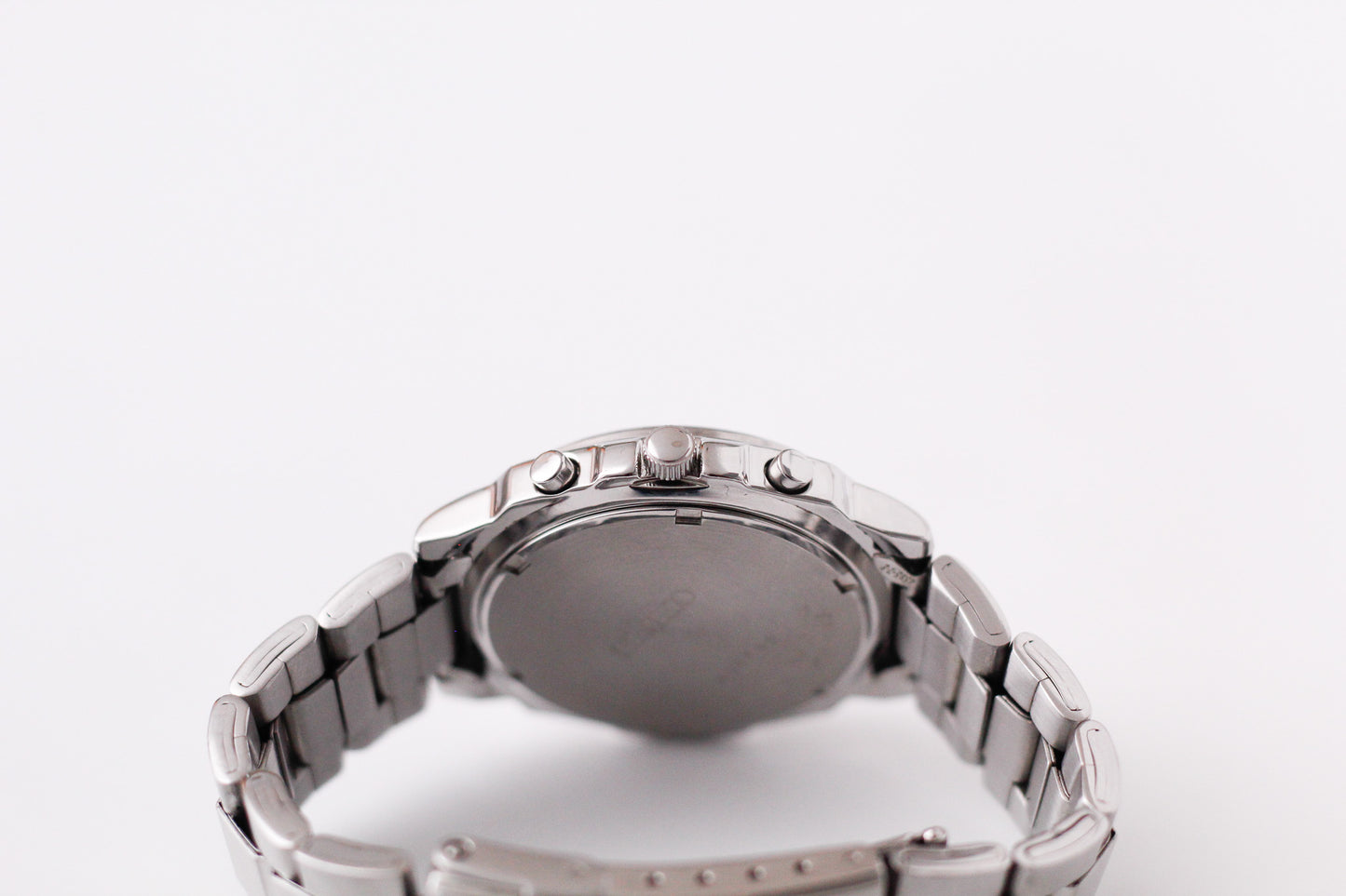 [Near Mint] 2004 Seiko Chronograph Inky Black Dial Men's Quartz Wrist-Watch