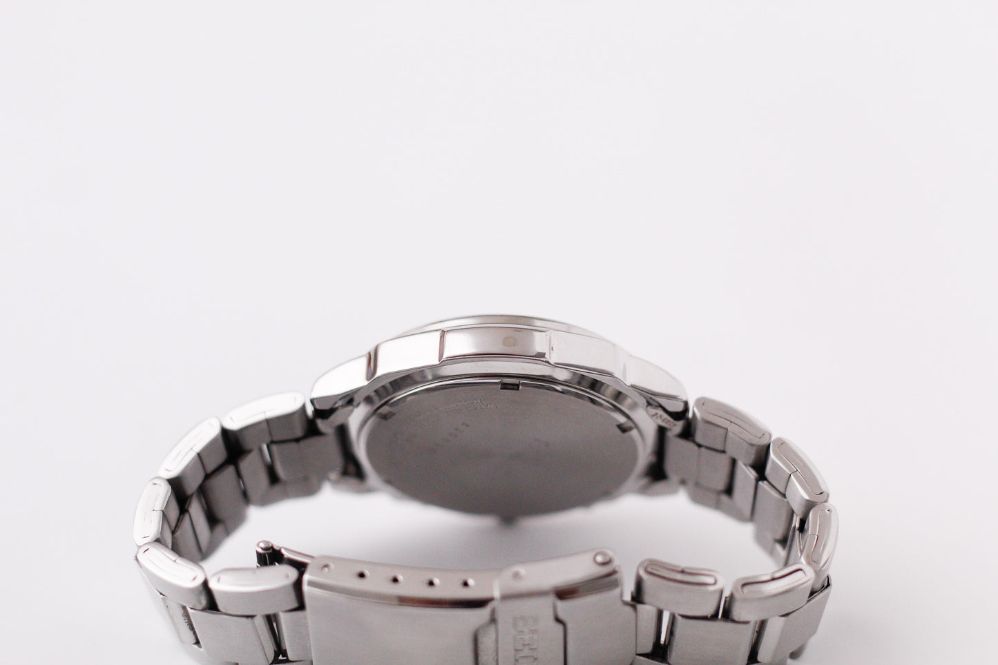 [Near Mint] 2004 Seiko Chronograph Inky Black Dial Men's Quartz Wrist-Watch