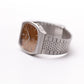 1975 Seiko Quartz Emblem Straight Grain Bronze Dial Men's Wrist-Watch
