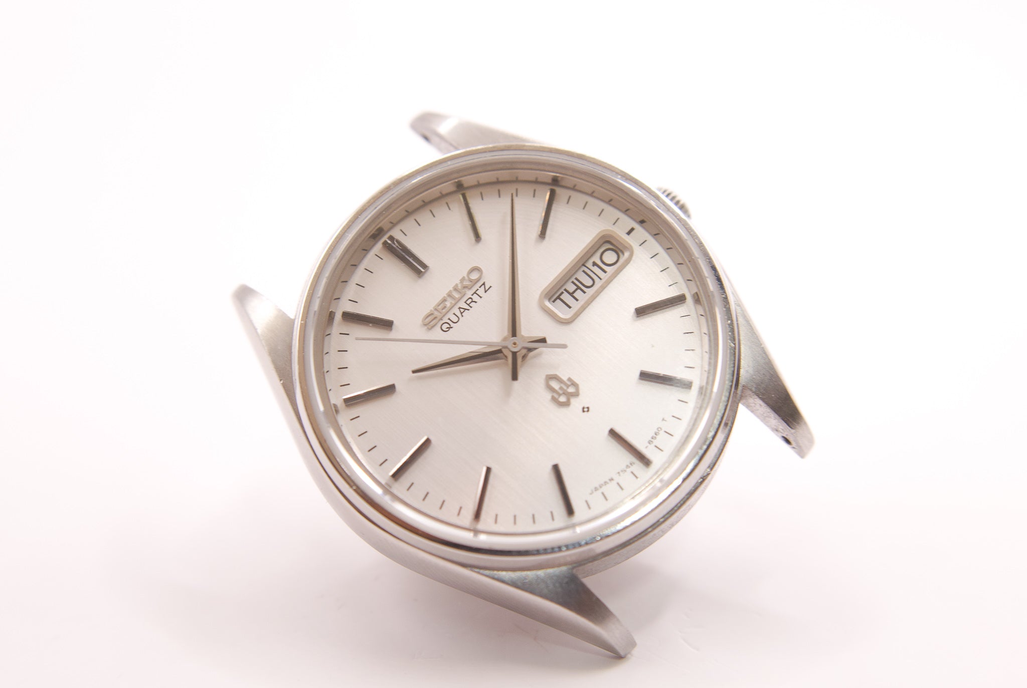 1970s Seiko 7546 8390 White Dial Men s Wrist Watch Mecalco Co