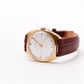 1970s Swiss Orvin Mechanical Straight Grain Silver Dial Men's Wrist-Watch