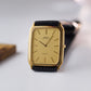 1982 Seiko Lassale Straight Grain Golden Dial Men's Wrist-Watch