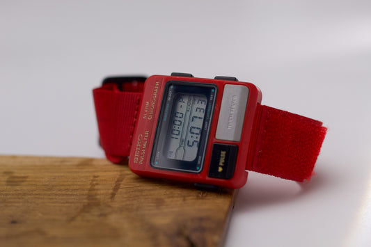 1981 Seiko Pulsemeter Digital Alarm-Chronograph Men's Wrist-Watch