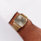 1992 Pulsar Quartz Champagne Sunburst Dial Men's Wrist-Watch