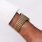 1992 Pulsar Quartz Champagne Sunburst Dial Men's Wrist-Watch