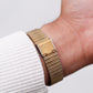 1992 Pulsar Quartz Champagne Sunburst Dial Men's Wrist-Watch