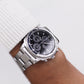 [Near Mint] 2004 Seiko Chronograph Inky Black Dial Men's Quartz Wrist-Watch