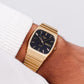 1986 Pulsar Quartz Ana-Digi Inky Black Dial Men's Wrist-Watch W/Tag