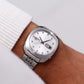 [Serviced] 1971 Seiko 5 Automatic Silver Sunburst Dial Men's Wrist-Watch