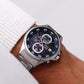 2008 Seiko Quartz Chronograph Matte Gray Dial Men's Wrist-Watch