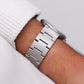 2003 Seiko Quartz Inky Black Arabic Dial Men's Wrist-Watch