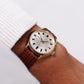 [Serviced] 1970s Waltham Mechanical Silver Sunburst Dial Men's Wrist-Watch