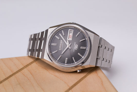 [Serviced] 1972 Citizen Cosmotron Electronic Radiant Gray Dial Men's Wrist-Watch