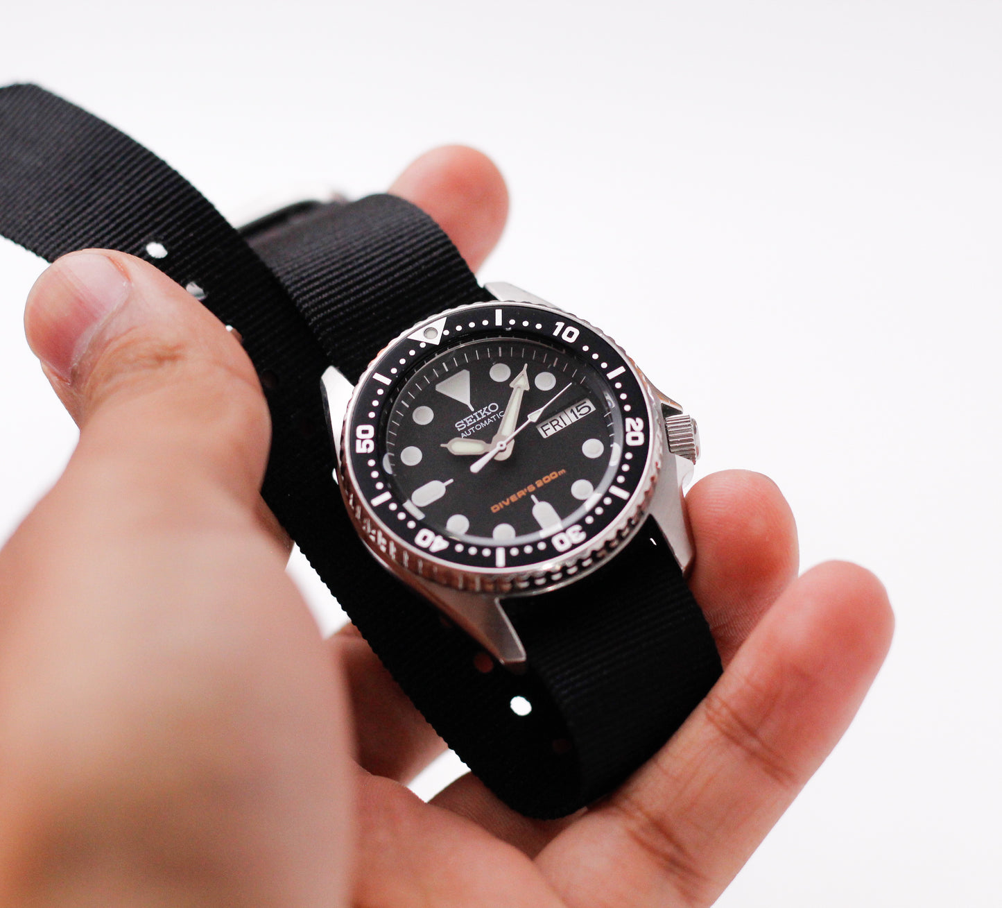 2019 Seiko Automatic Diver's 200 SXK013 Matte Black Dial Men's Wrist-Watch