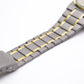 [Near Mint] 1987 Seiko SQ Two Tone Gray Dial Sand Blasted Case Men's Wrist-Watch