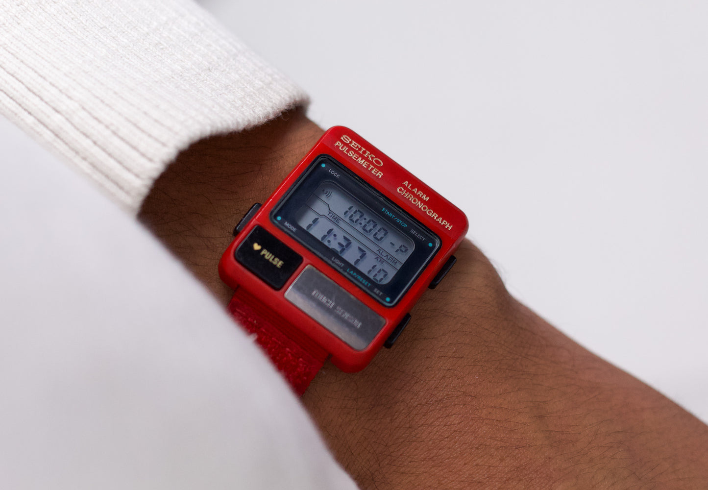 1981 Seiko Pulsemeter Digital Alarm-Chronograph Men's Wrist-Watch