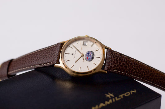 [New Old Stock] 1990s Hamilton Masterpiece Quartz Men's Wrist-Watch