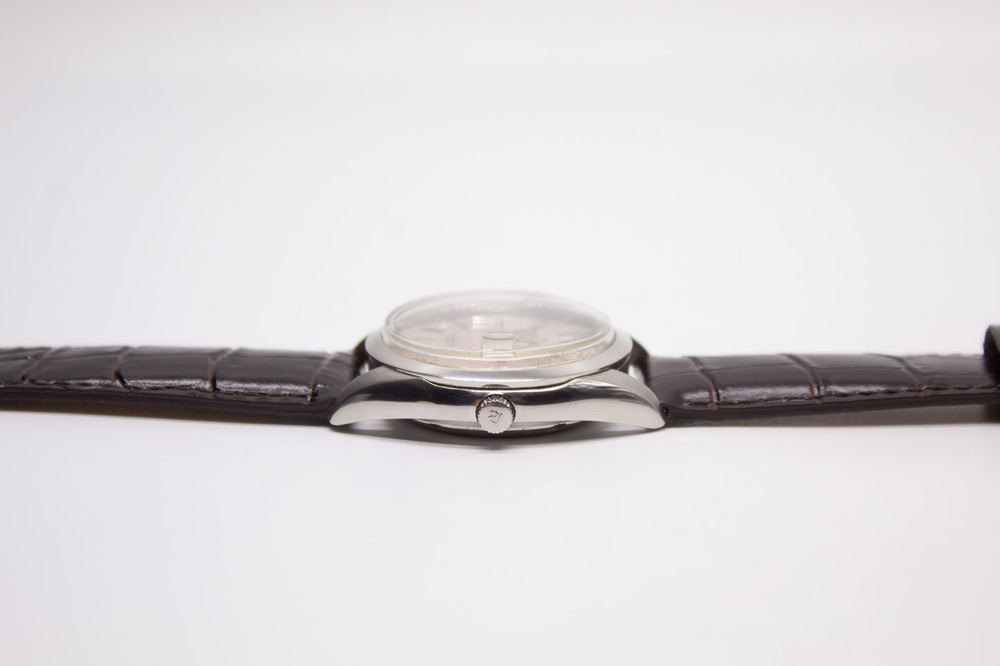 1980s Ricoh Automatic Cherry Blossom Silver Dial Men's Wrist-Watch
