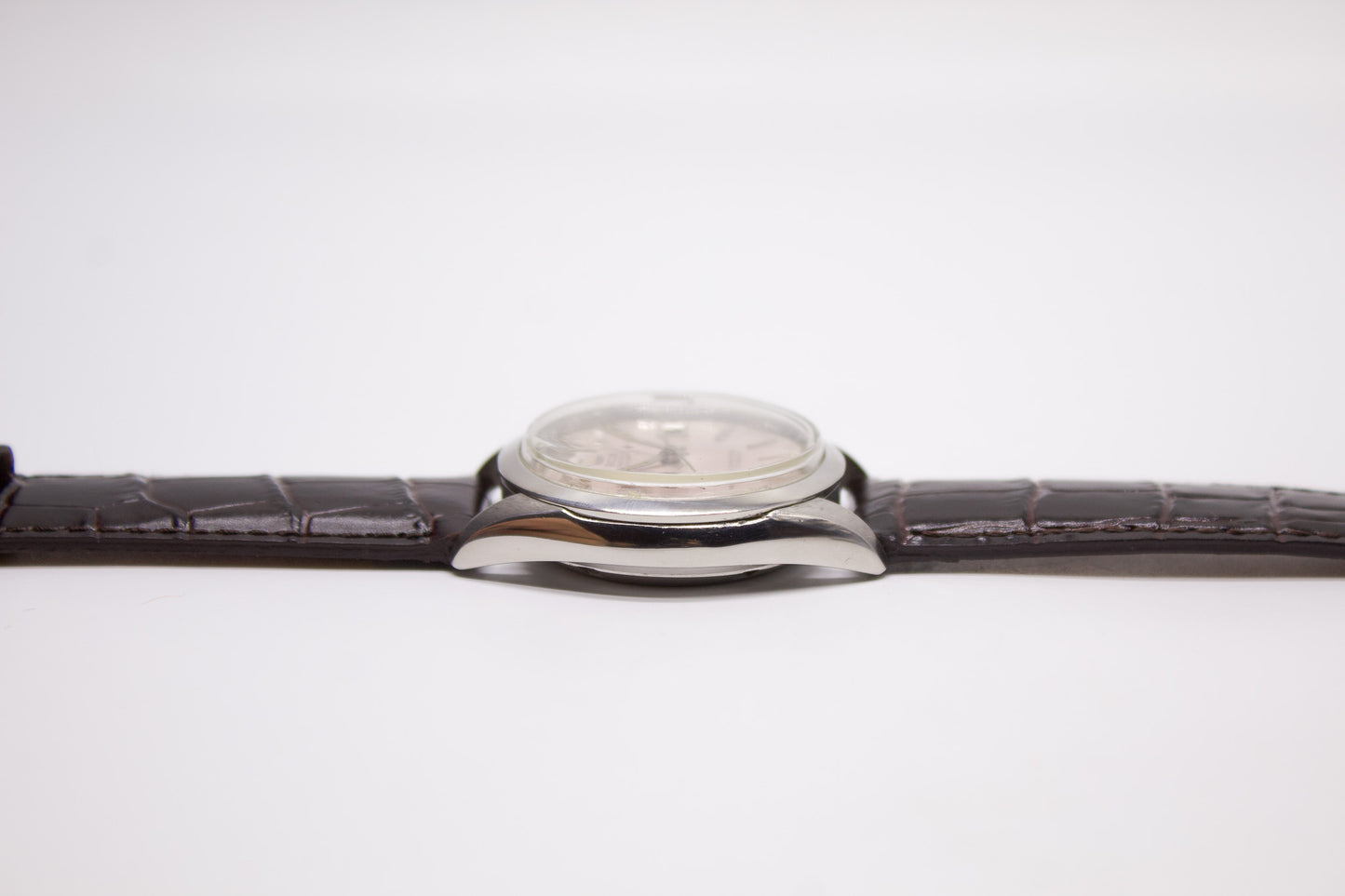 1980s Ricoh Automatic Cherry Blossom Silver Dial Men's Wrist-Watch