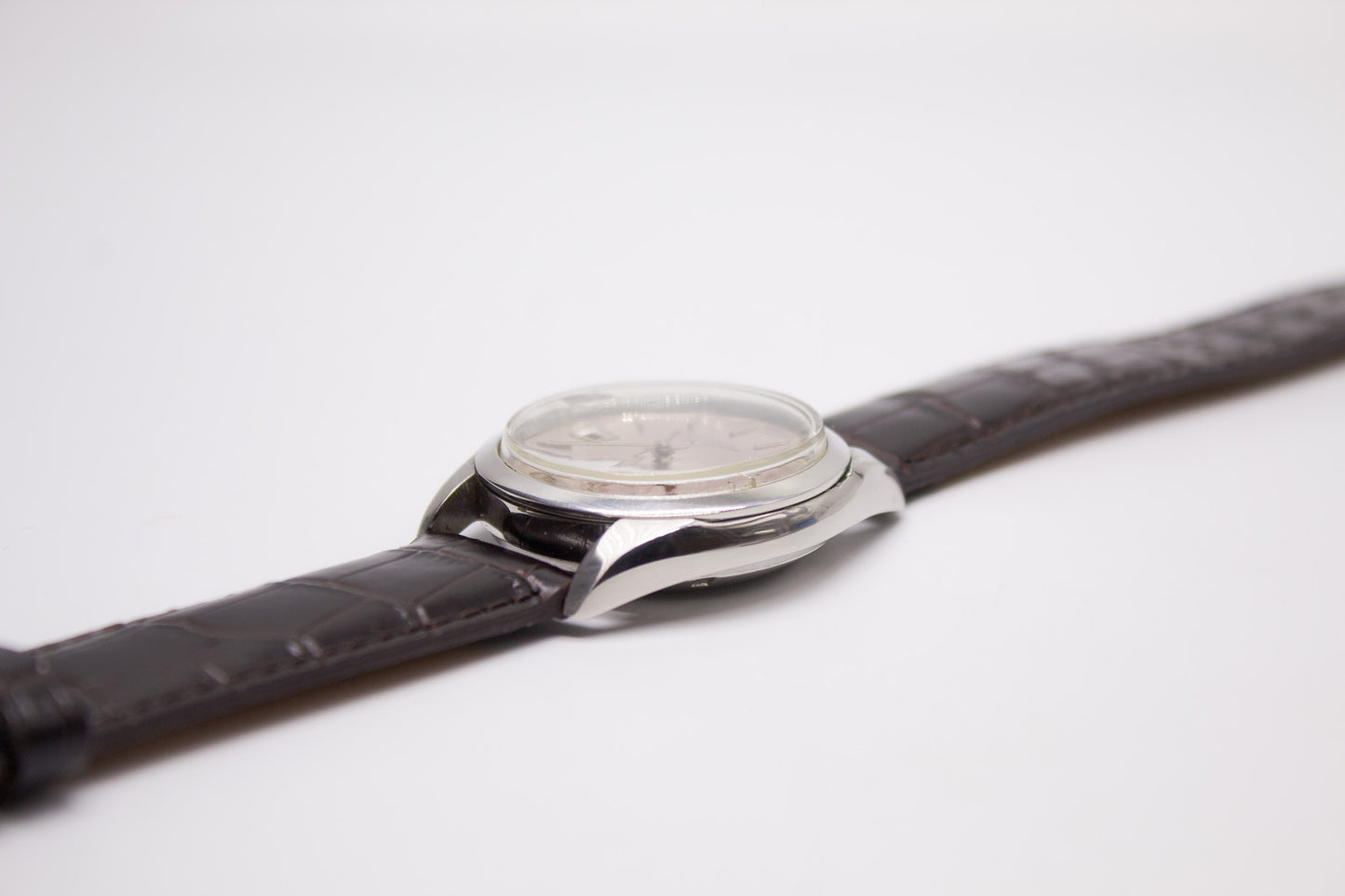 1980s Ricoh Automatic Cherry Blossom Silver Dial Men's Wrist-Watch