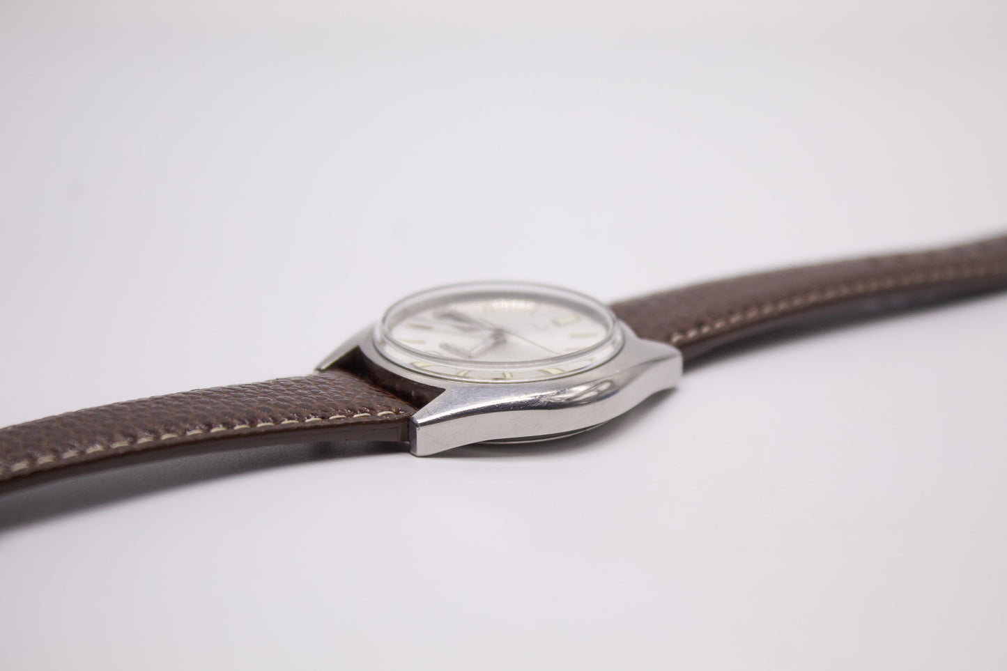[Serviced] 1977 Seiko Automatic Silver Sunburst Dial Men's Wrist Watch