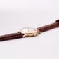 [Serviced] 1970s Elgin Mechanical Silver Sunburst Dial Men's Wrist-Watch