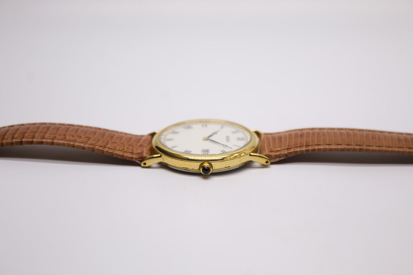 1995 Seiko Quartz Enamel Roman Dial Men's Wrist-Watch
