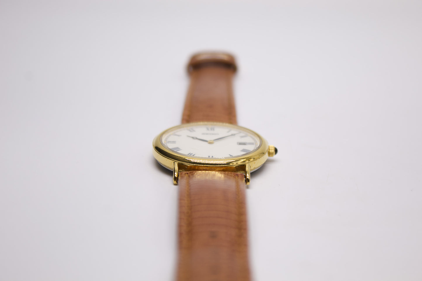 1995 Seiko Quartz Enamel Roman Dial Men's Wrist-Watch