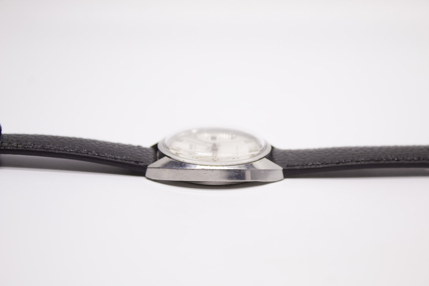 [Serviced] 1969  Seiko Automatic Silver Cross-Hair Sunburst Dial Men's Wrist-Watch