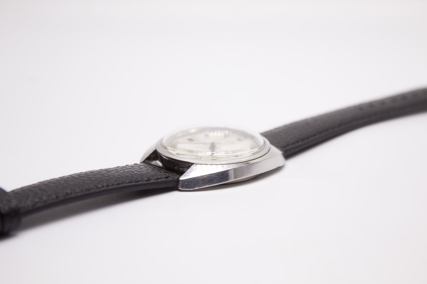 [Serviced] 1969  Seiko Automatic Silver Cross-Hair Sunburst Dial Men's Wrist-Watch