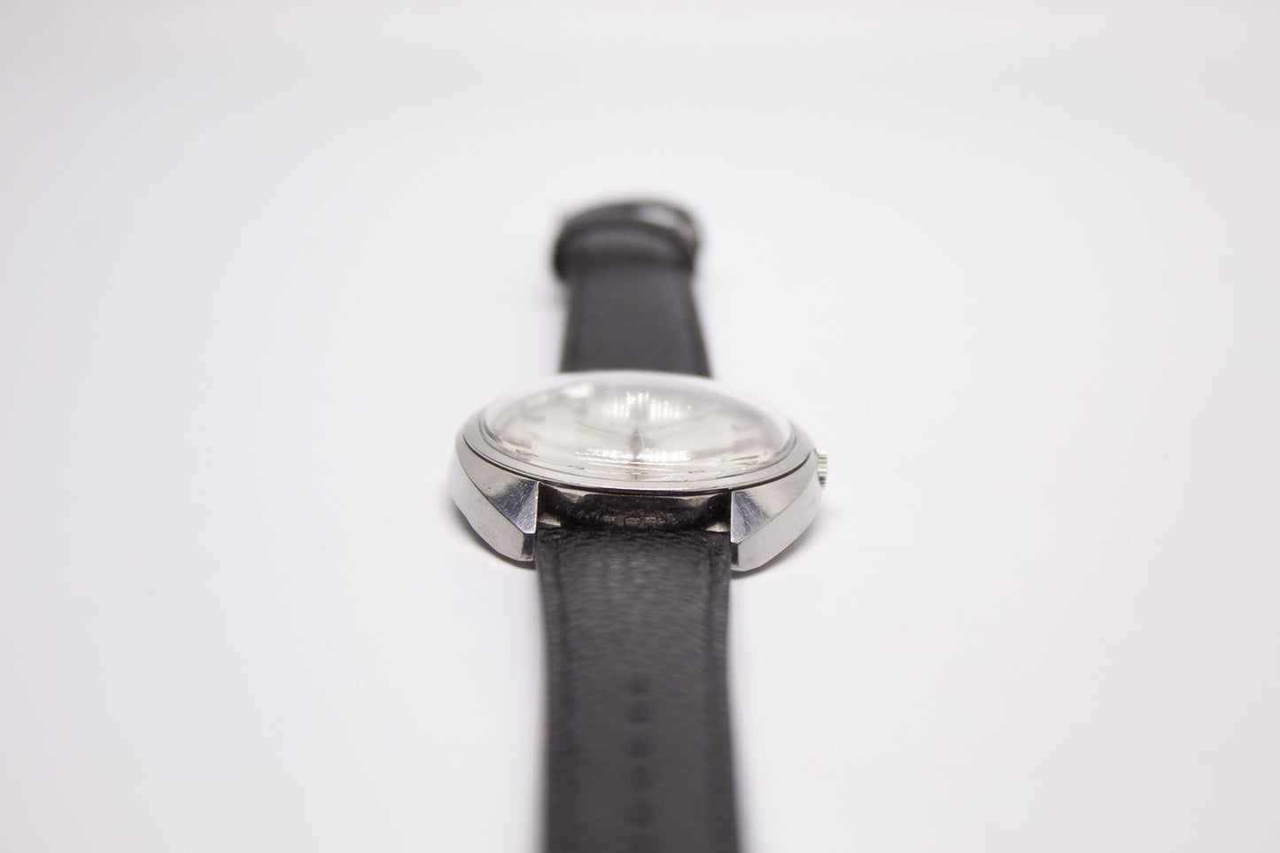 [Serviced] 1969  Seiko Automatic Silver Cross-Hair Sunburst Dial Men's Wrist-Watch