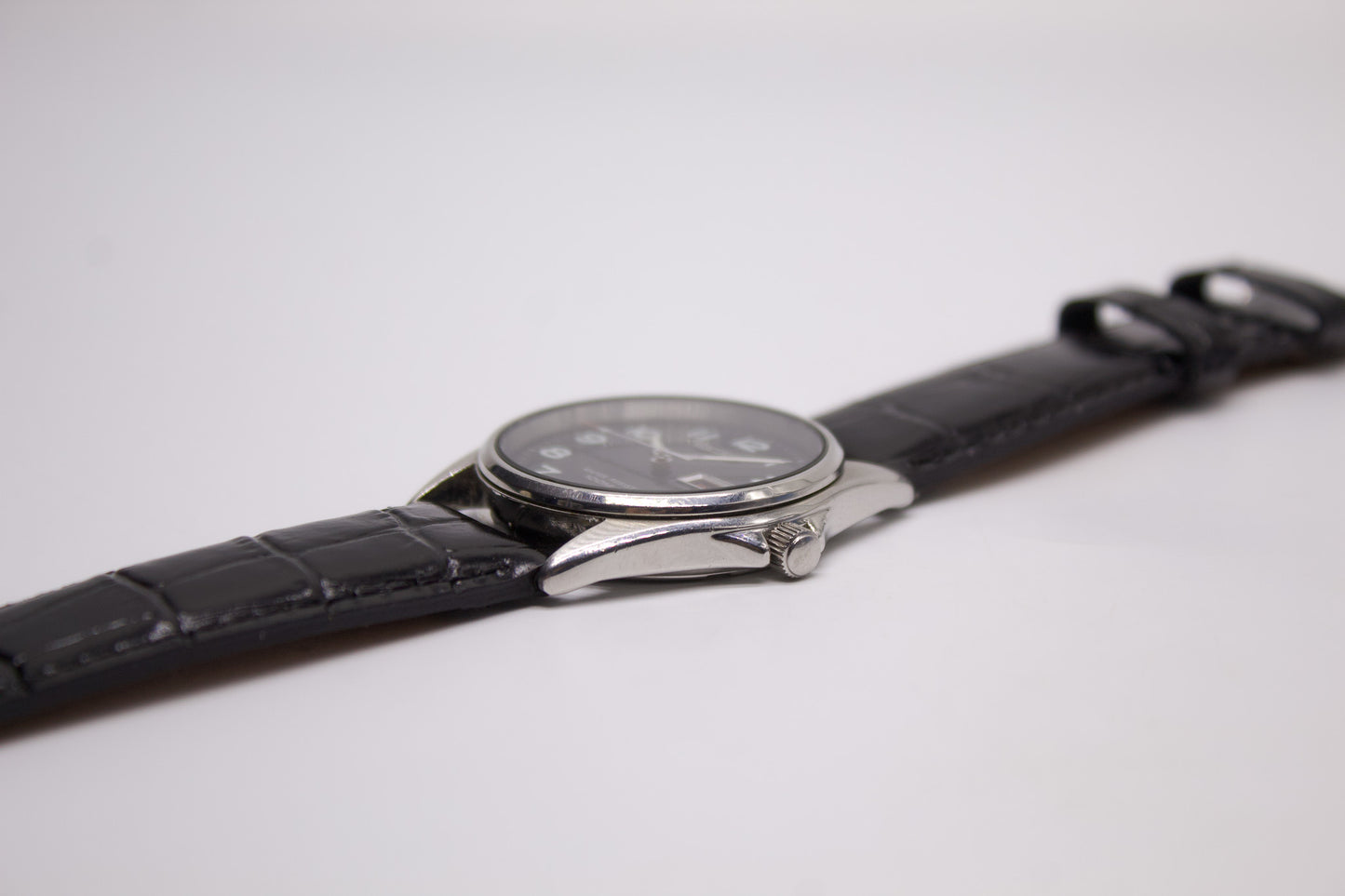 1993 Seiko Quartz Inky Black Dial Men's Wrist-Watch