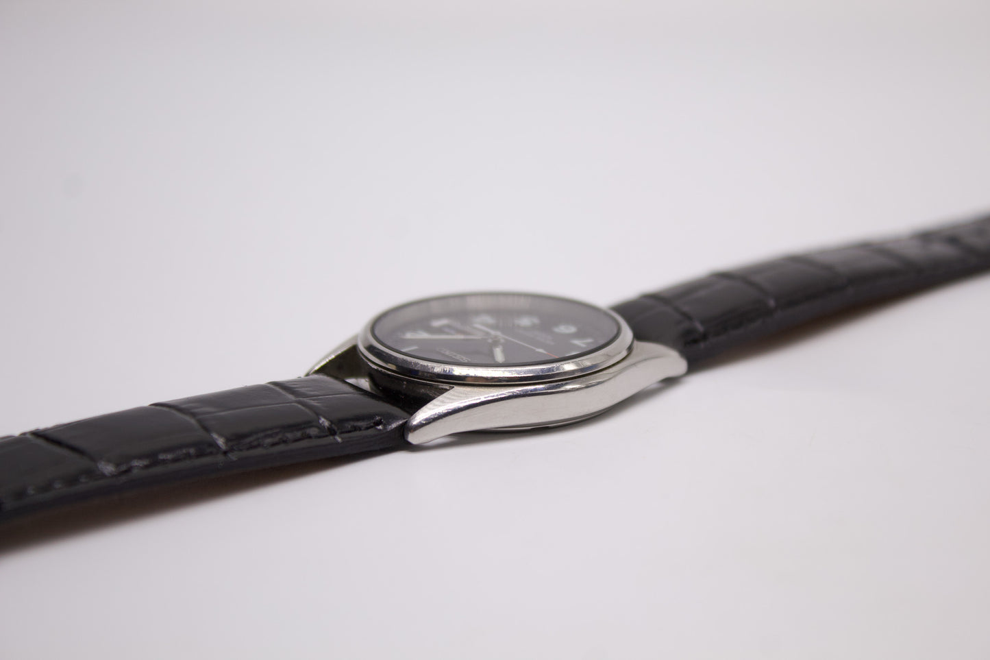 1993 Seiko Quartz Inky Black Dial Men's Wrist-Watch