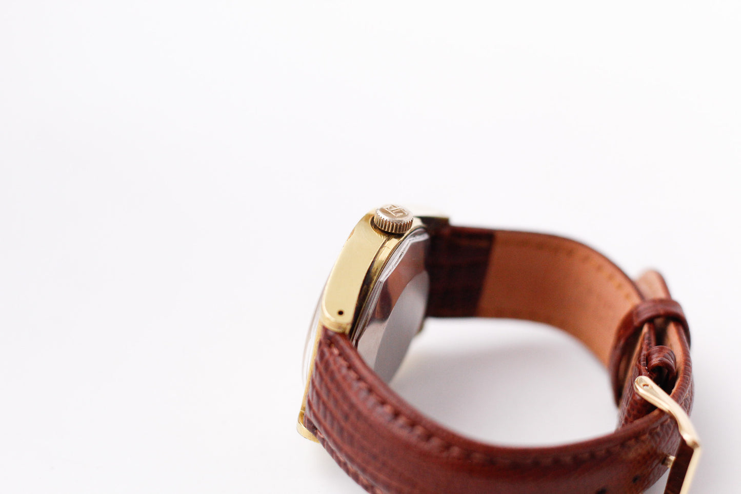 [Serviced] 1970s Tissot PR-516 Golden Sunburst Dial Men's Wrist-Watch
