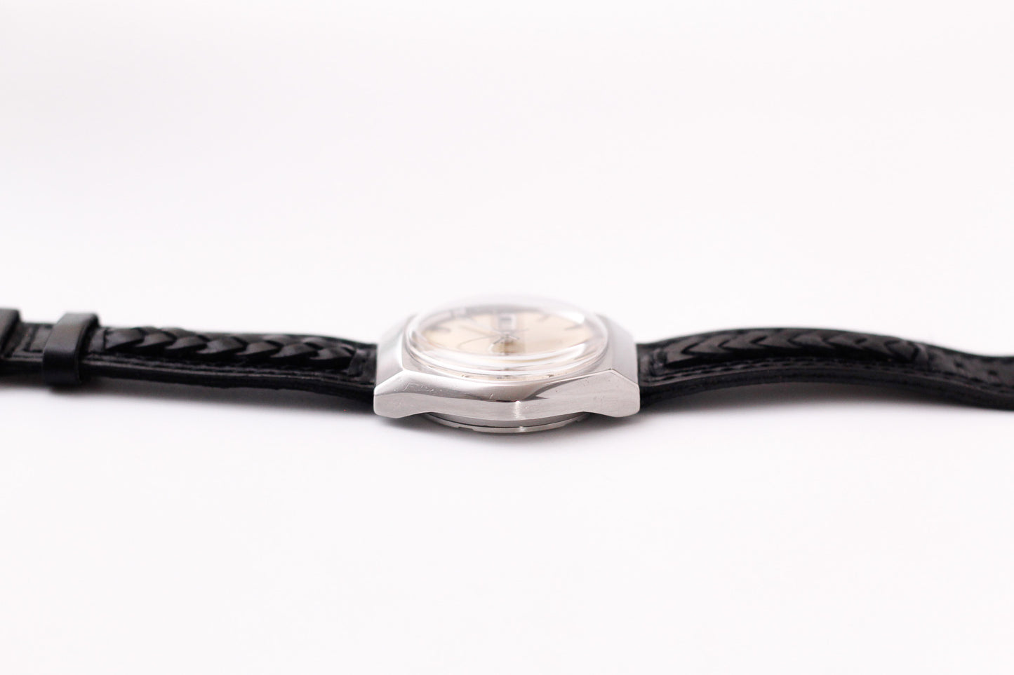 [Serviced] 1977 Seiko Automatic Ivory White Dial Men's Wrist-Watch